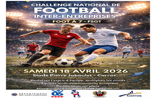 TOURNOI FSGT CARROS - 18 AVRIL